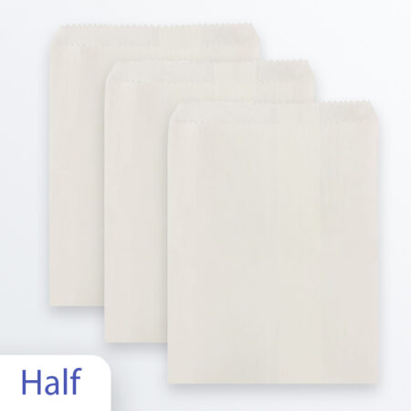Paper Bags Greaseproof - Half
