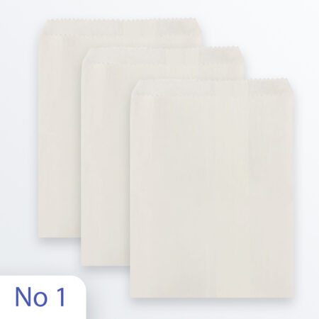Greaseproof No1 Food Paper Packet - Packaging made from grease-resistant paper, suitable for wrapping and storing food items