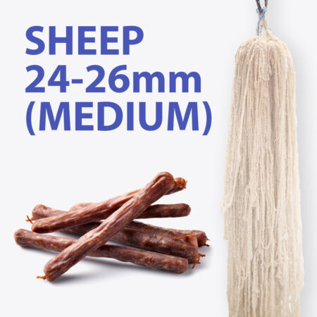 Natural Sheep Casings - 24/26mm (Medium)